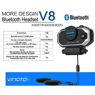 Easy Rider Vimoto V8 Motorbike BT Interphone Motorcycle Blue