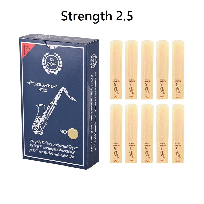 10pcs/ Box Tenor Saxophone Reeds Normal Level 10-Bb Tenor Sa
