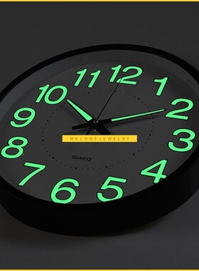 12 Inch Lunous Wall Clock Modern Design Minimalist Round Clo