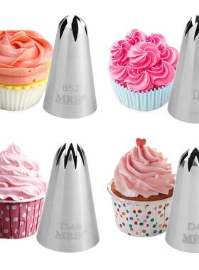 4pcs food grade star flower set fondant icing cupcake cake d