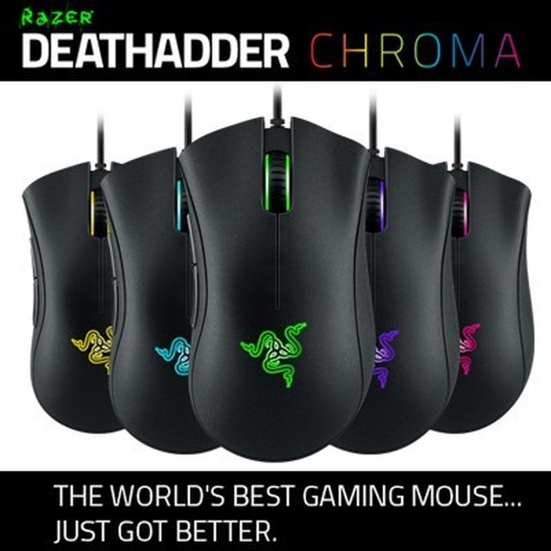 Razer Deathadder Chroma, 10000 DPI gaming mouse, Synapse 2.0