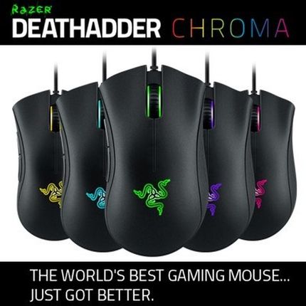 Razer Deathadder Chroma, 10000 DPI gaming mouse, Synapse 2.0