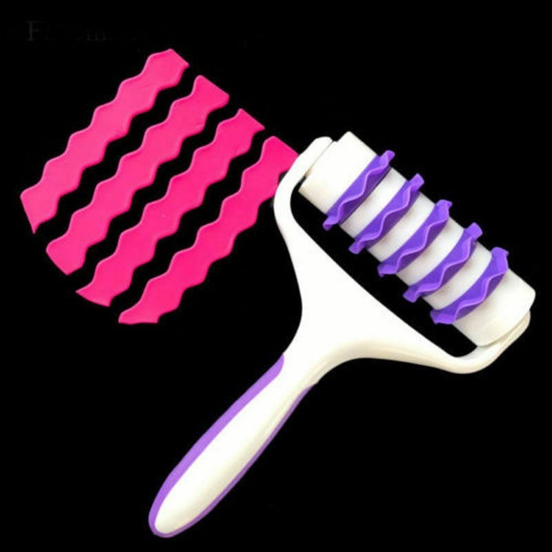 Fondant Strip Ribbon Cutter Sugarcraft Cake Rolling Pin Embo