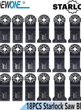 /Starlock 18pcs Oscillating Tool Saw Blades Set 32/45mm Blad
