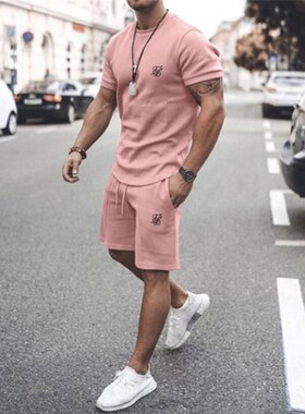 2021 Summer New Sik Silk Printing Trend Men's Street Fas