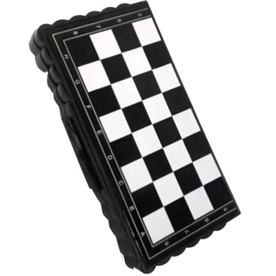 Mini Chess Set Folding Plastic Chessboard Lightweight Board