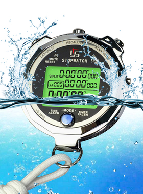 6pcs Waterproof Stopwatch Timer Luminous A Thousandth 0.001