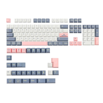 135Keys Full Set Customized PBT Dye Subbed Keycap Momo Yume