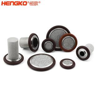 恒歌现货真空支架KF25过滤网 60um不锈钢多层丝网烧结滤芯滤片