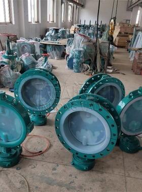 D41F46衬氟蝶阀 耐酸性化工耐碱性衬四氟 衬胶 欣弘阀门