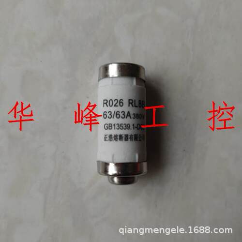 正浩熔断器RO26 R026 RL8B 20A25A32A40A50A63A陶瓷熔芯保险丝D02