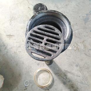 密闭DN50防臭地漏 加厚铜盖封闭式铸铁地漏快速密闭地漏厂家