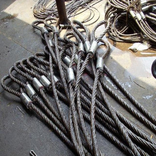 挪移塔吊绳索搬运压扣扣重型工地仪器吊装设备索具钢丝绳绳套吊具