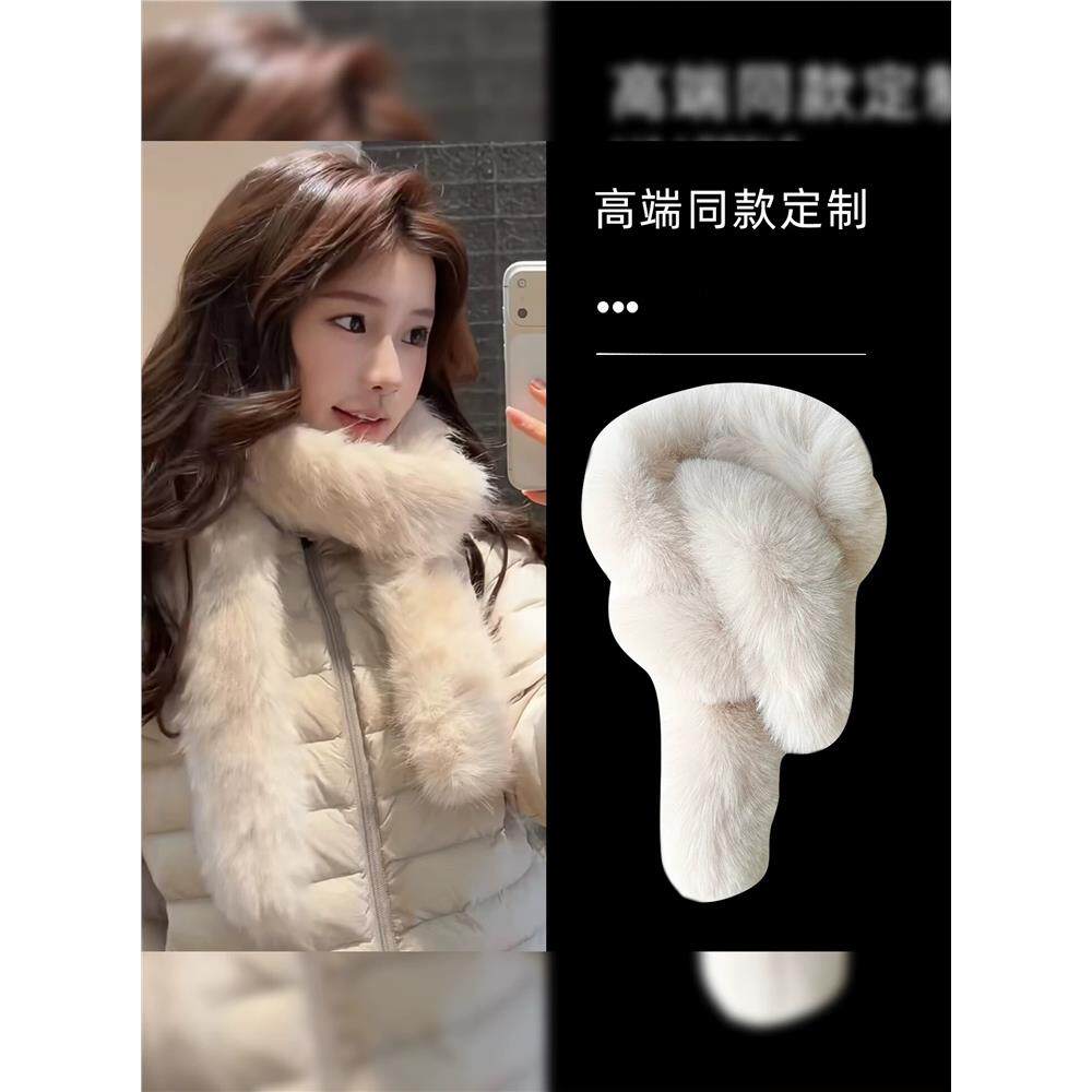 发财宅女同款米白色长款