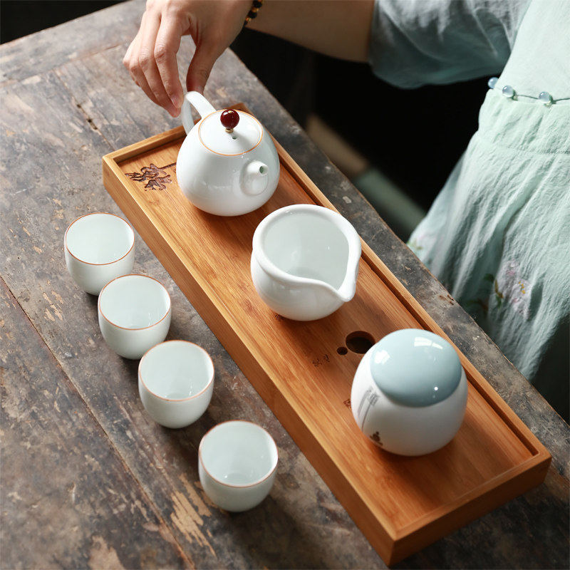 整套陶瓷功夫茶具套装一