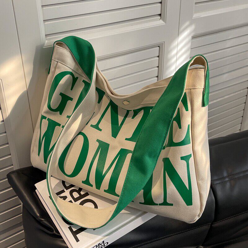 春夏大容量包包女休闲单肩托特包大学生上课通勤包百搭斜节日礼品