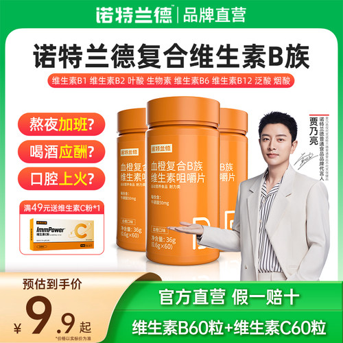 诺特兰德复合维生素b族维c咀嚼片