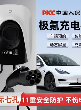专用极氪7X/001/007/009/X MIX充电桩能源车家用7kw32A原厂充电枪