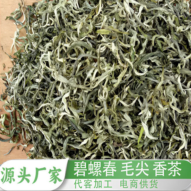 新茶浓香毛尖新茶碧螺春绿茶500g奶茶原料龙井翠芽松针青针