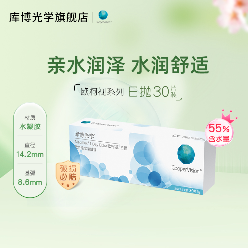 【专享】库博光学欧柯视日抛30片隐形近视眼镜
