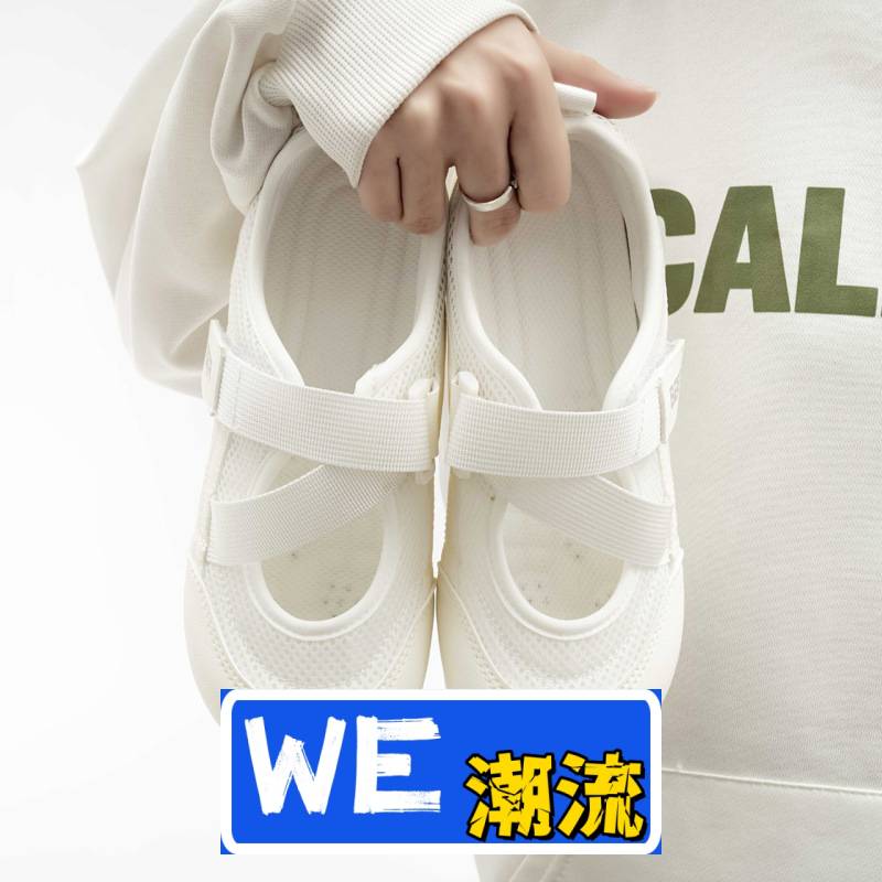 晋江原产地女鞋新款百搭魔术贴板鞋夏季网面休闲鞋透气薄底轻便女
