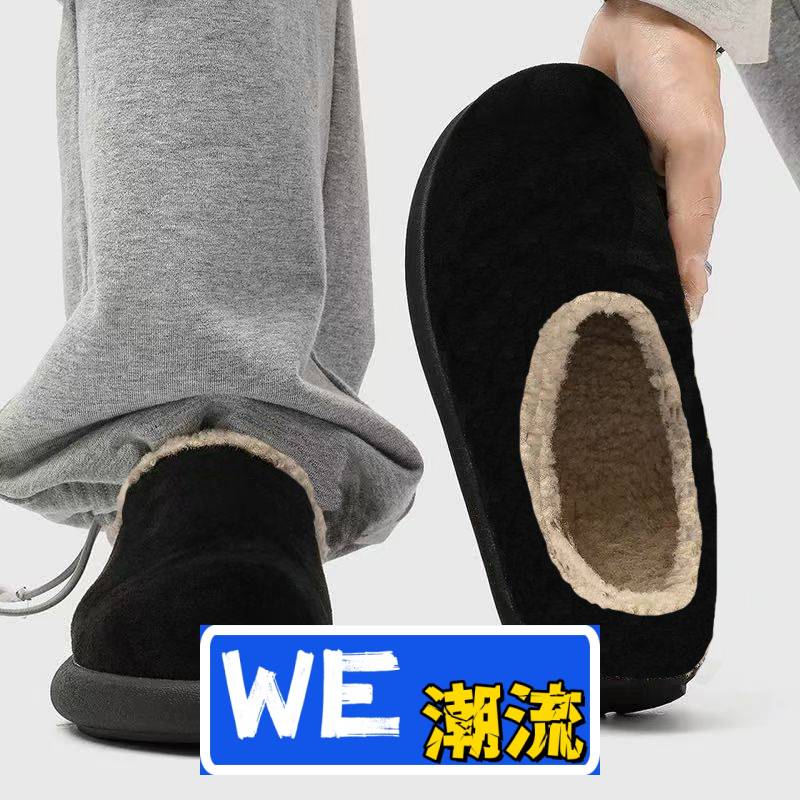 福建晋江源头工厂鞋男女侣勃肯鞋棉拖鞋冬季男鞋外穿加绒保暖防滑