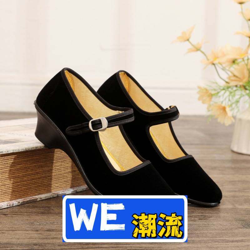 晋江鞋业女鞋新款舞蹈防滑透气妈妈鞋中老年平绒布鞋工作鞋酒店通,女鞋,传统布鞋,淘宝优惠券,粉丝福利购,淘宝优惠卷