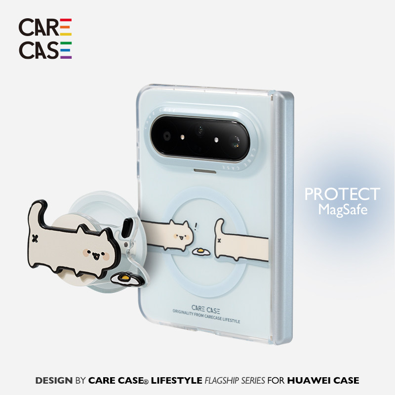 CARECASE觅食猫咪华为手机壳图片