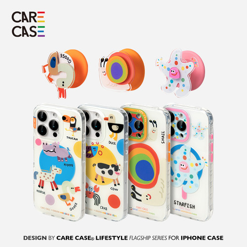 CARECASE动物园蓝圈磁吸手机壳