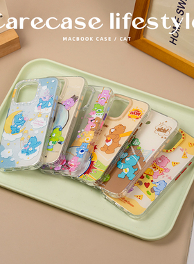 CARECASE x CareBears联名系列手机壳 适用于苹果iPhone 华为Mate60 Pura70 原创设计 双层印花 童趣可爱