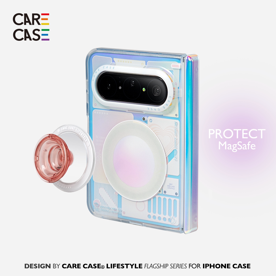CARECASE白色电路板磁吸手机壳图片