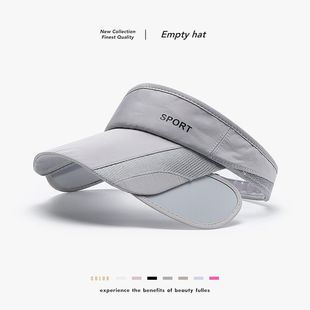 空顶帽男款高尔夫防晒帽子户外运动夏季遮阳防紫外线太阳帽新款女