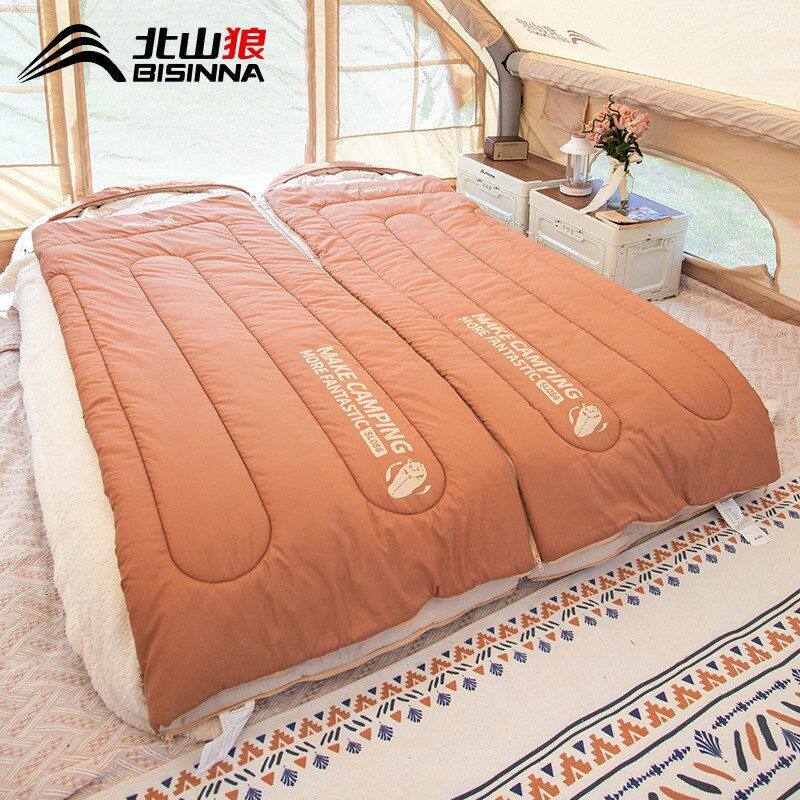 北山狼睡袋四季通用款成人户外露营轻量化夏季车用单双人被子两用