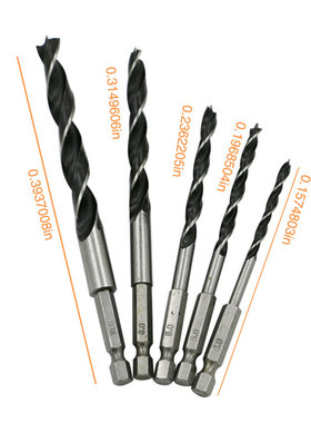 5PCS Drill Bit Set 4mm 5mm 6mm 8mm 10mm Change Metal Tools 1