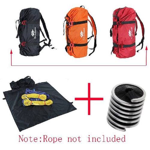 Rock Climbing Rope Bag Cord Carry Bag Ground Mat with Rope
