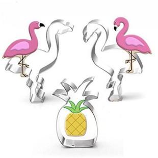 Mold Cookie Stainless Flamingo Shape Pineapple Cutter Tree