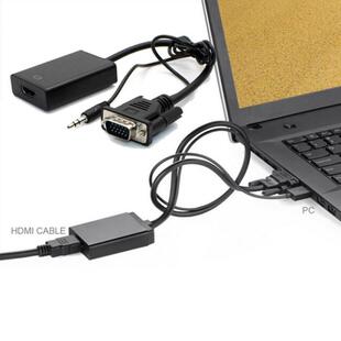 Superior VGA To HDMI Output 1080P HD+Audio TV AV HDTV Video