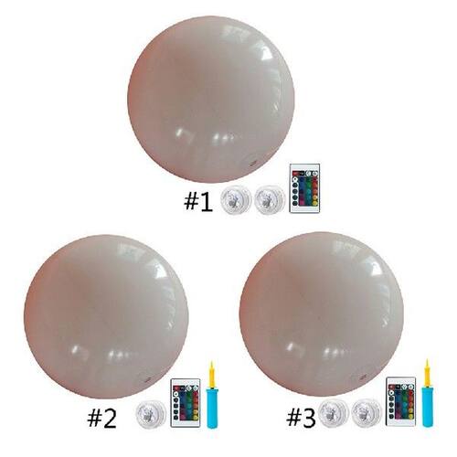 Outdoor Swimming Pool Inflatable Beach Ball LED Light Party