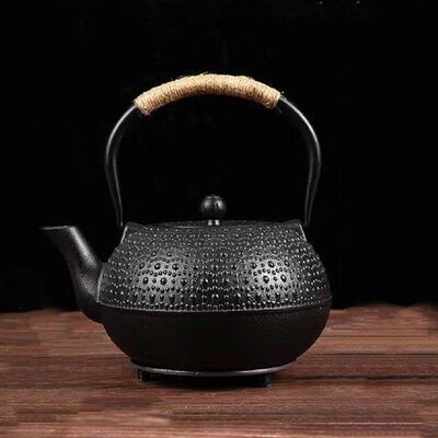 1.8L Cast Iron Teapot Japanese Craft Old Iron Pot Boiling