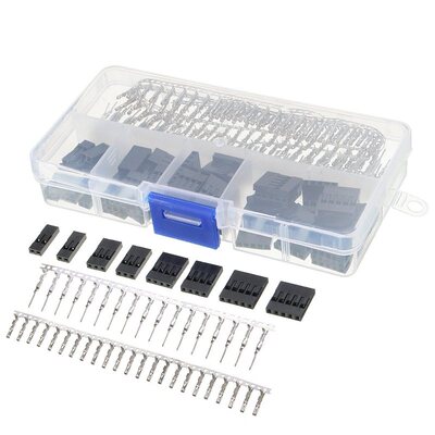 Pice 345 Pcs 40 Pin 2.54mm Pitch Connectors Male/Female Hous