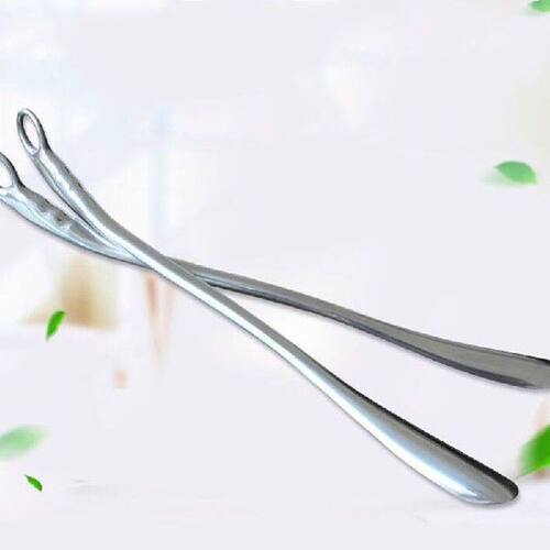 Long Handled Shoe Horn Leather Titanium Alloy Shoehorn