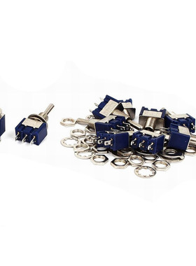 10Pcs AC 125V 5A SPDT ON-OFF-ON Latching Miniature Switch Bl