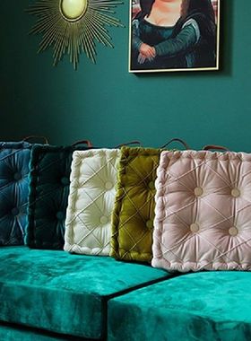 Square Pouf Tatami Cushion Pillow Floor Cushions Soft Seat