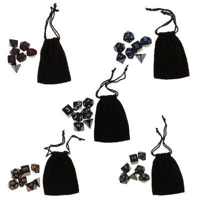 35X Polyhedral Dices For Dungeons And Dragons D20 D12 D10