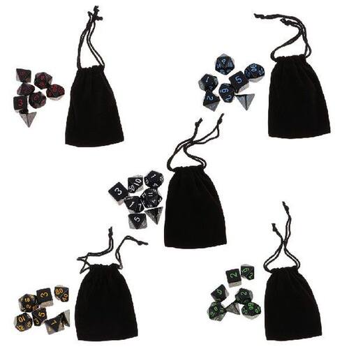 35X Polyhedral Dices For Dungeons And Dragons D20 D12 D10