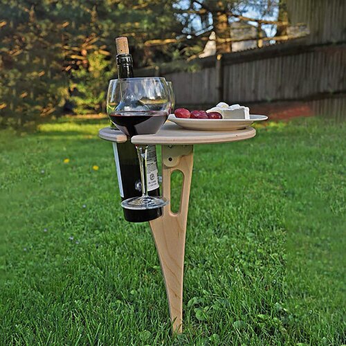Hot Outdoor Wine Table Portable Picnic Table Wine Glass