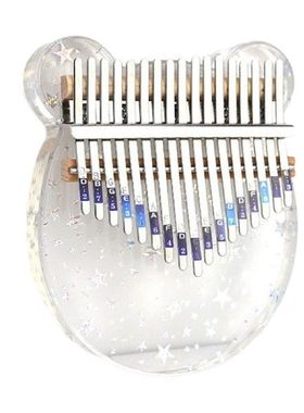 17 Keys Acrylic Kalimba Thumb Piano Finger Mbira Keyboard