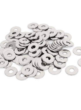 M6x18mmx1.5mm Round Flat Washer for Bolt Screw 100Pcs