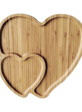 Platter Universal Double Heart Shape Reusable Salad Plate