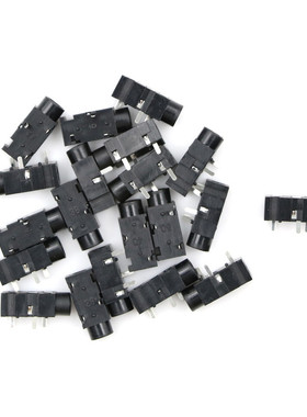 20PCS  PJ-320A 3.5mm Female Audio Connector 4 Pin DIP Headph
